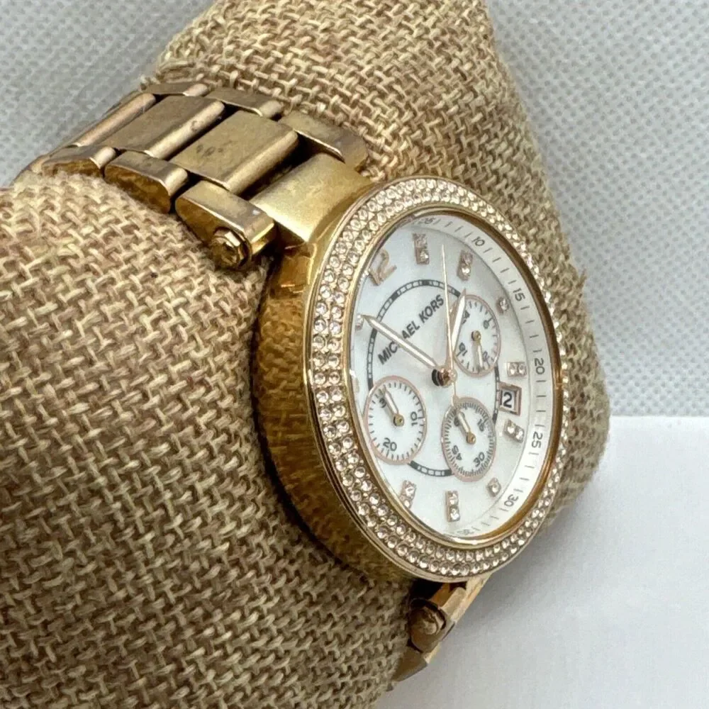 Michael Kors Parker MK5491 Women's Gold Stainless Steel Analog Dial Watch JNA595